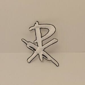 Embroidered Chi-rho PX Patch Christian Patch Iron on patch 2"